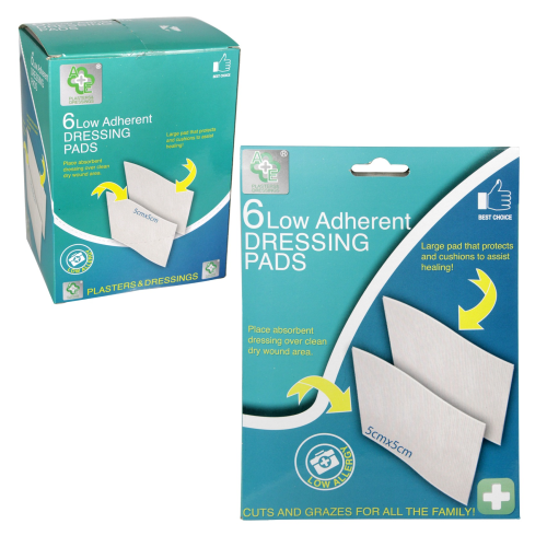 A&E LOW ADHERENT DRESSING PADS