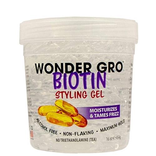 Wonder Gro Biotin Styling Gel Moisturizes & Tames Frizz, 16oz