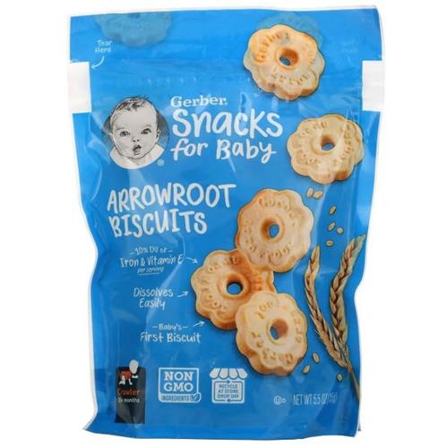 Gerber Arrowroot Cookies 5.5oz - 10+ Months