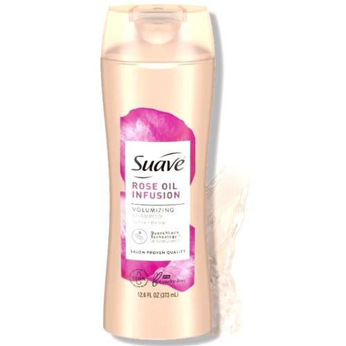 Suave Professionals Shine Shampoo, Rose Oil Infusion, 12.6 oz