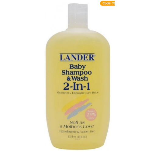 Lander Baby Shampoo & Wash 2 in 1 - 15oz