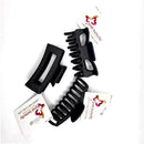 Pink Butterfly Black Large Claw Clip