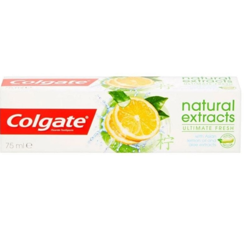 Colgate Natural Extracts Ultimate Fresh Lemon Fluoride Toothpaste with Aloe Vera