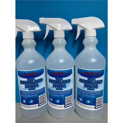 Christle Methylated Spirit With Sprayer 1000ml