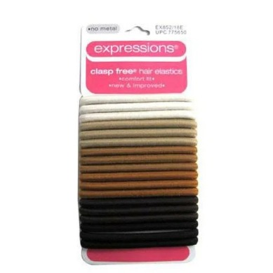 Expressions Hair Band without Metal Black with 18 units