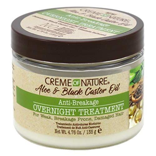 Creme of Nature Aloe & Black Castor Oil Anti-Breakage Overnight Treatment 4.76oz