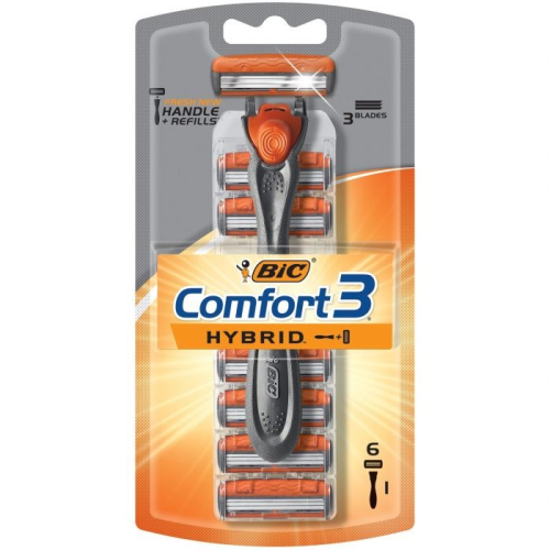 Bic Comfort 3 Hybrid Advanced Shaver 6 Pack