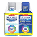 Mucinex Maximum Strength Fast-Max Cold & Flu and Nightshift, All-in-One Multi-Symptom Relief Liquid, 6 Fl Oz, 2 Count