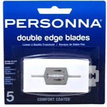 Personna 5 Pack Super Stainless Steel Double Edge Razor Blades Shaving Barber