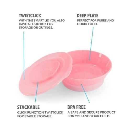 Twistshake Bowl 7 Lid 6+M BPA Free