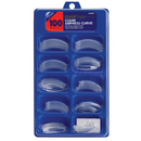 Kiss Gold Finger 100 Nails Clear Empress Curve