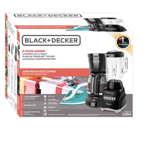 Black + Decker 3Pc Combo - Blender + Iron + Coffee Maker