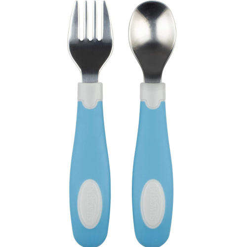 Dr. Brown's Soft Grip Spoon & Fork Set, 2 Pack