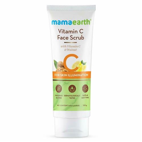 Mamaearth Vitamin C Face Scrub, with Vitamin C and Walnut - 100g