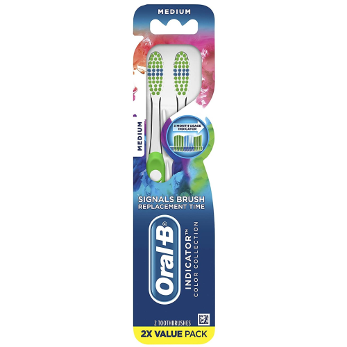 Oral-B Indicator Color Collection Soft Toothbrush, 2 Pack