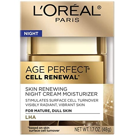 L'Oreal Paris Age Perfect Cell Renewal Skin Renewing Night Cream Moisturizer 1.7oz