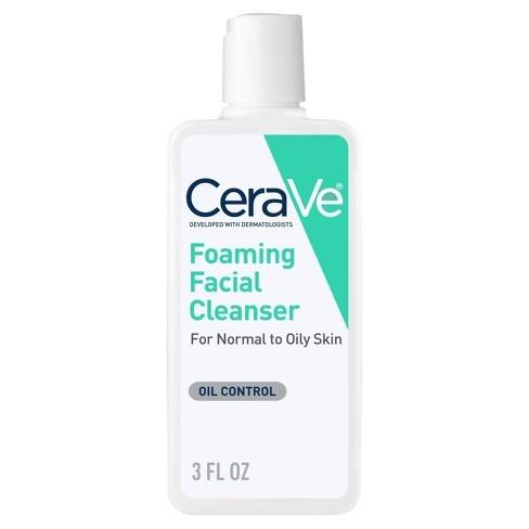 CeraVe Foaming Facial Cleanser For Normal to Oily Skin 3 fl oz