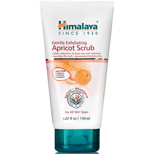 Himalaya Gentle Exfoliating Apricot Scrub with Vitamin-E, Exfoliates Dead Skin Cells 5.07oz/150m