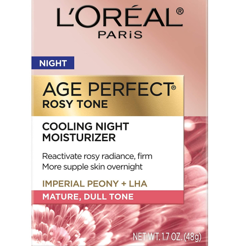 L'Oreal Paris Skincare Age Perfect Rosy Tone Cooling Night Moisturizer