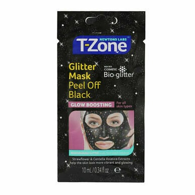 T-Zone Glitter Mask Peel Off Black 10ml