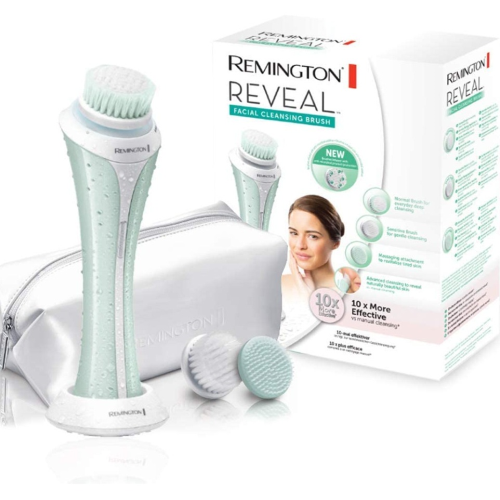 Remington Reveal FC1000 - Facial Cleansing Brush, Rotating Head, 3 Accessories, Dry and Wet Use