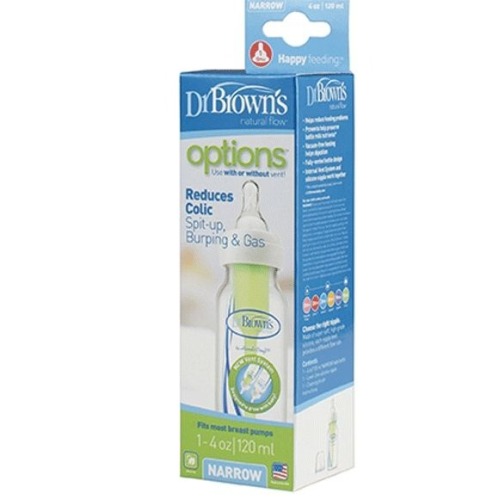 Dr Brown's Options + Plus Natural Flow Anti-colic Baby Bottle 4oz