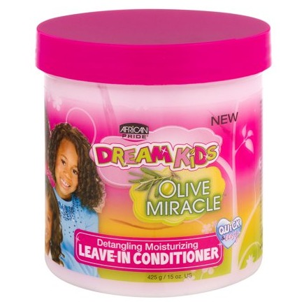 African Pride Dream Kids Olive Miracle Detangling Moisturizing Leave-In Conditioner 15oz