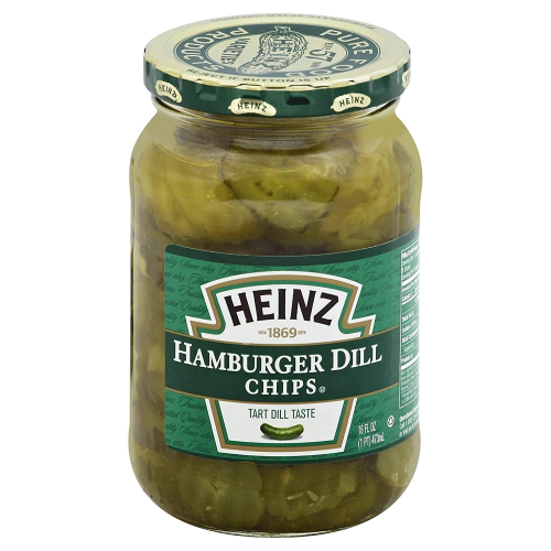 Heinz Hamburger Dill Chips Slices, 16 Ounce