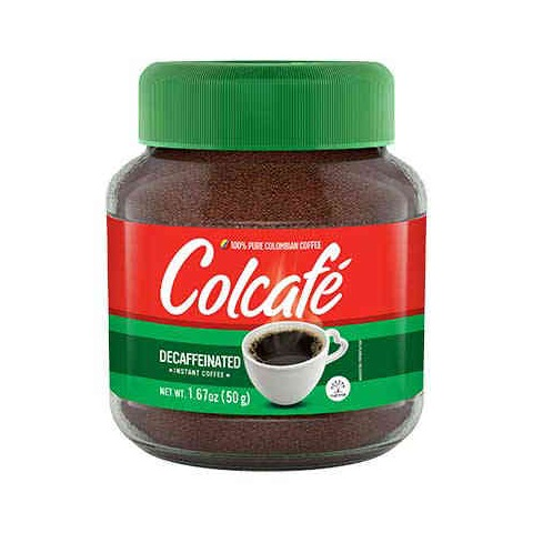 Colcafé Instant Decaf Coffee Jar