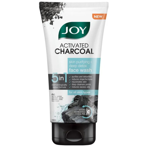 Joy Activated Charcoal Face Wash - Skin Purifying + Deep Detox, 150ml
