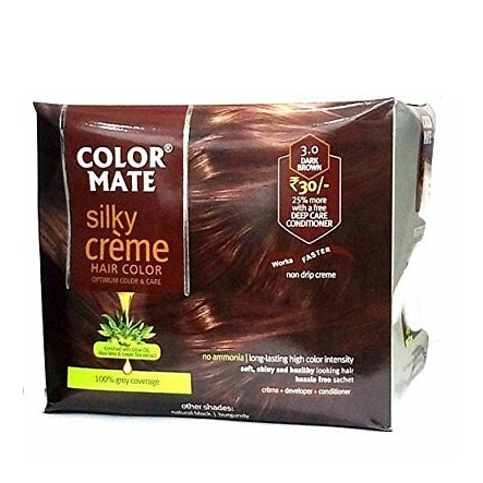 Color Mate Silky Creme Hair Color 55ml Packets