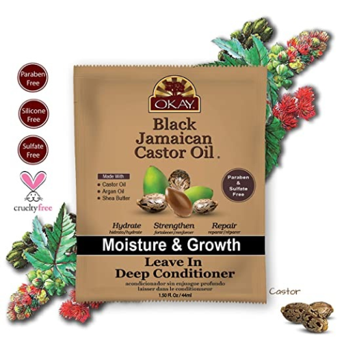 OKAY Black Jamaican Castor Oil Leave In Conditioner - 1.25oz