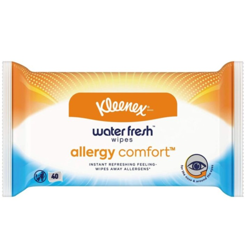 Kleenex Waterfresh Allergy Comfort Wipes - 40 Pieces