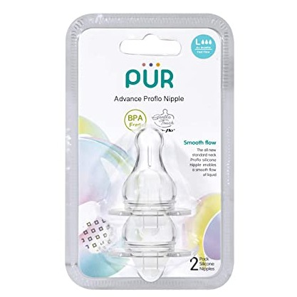 PUR ADV PROFLO NIPPLE 2PK