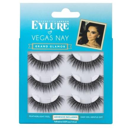 Eylure Vegas 3 Pair Nay Grand Glamour False Eyelashes