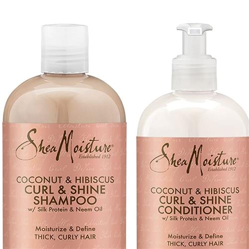 Shea Moisture Coconut & Hibiscus Curl & Shine For Thick, Curly Hair 3.5 fl oz - Travel Size Edition