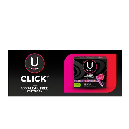 Kotex UBK Click With Comfort Flex Unscented Tampons