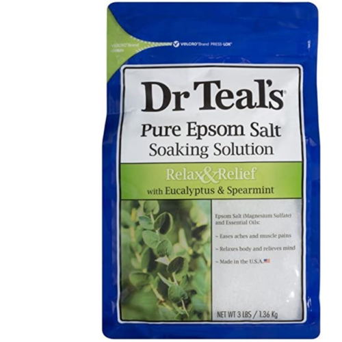 Dr Teal's Soaking Solution Epsom Sal, Relax, Eucalyptus Spearmint 3 lb