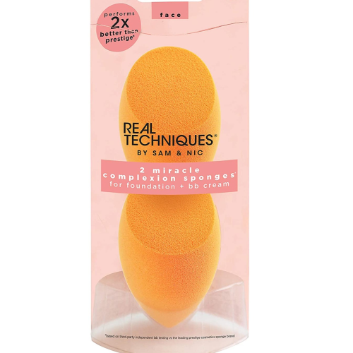 Real Techniques 2 pack Miracle Complexion Makeup Sponges Blending Sponges