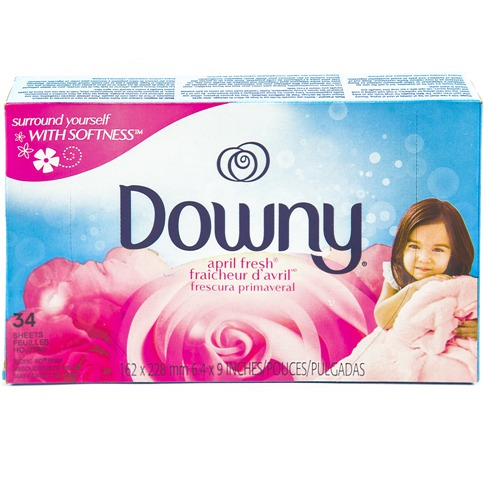 Downy April Fresh Fabric Softener Dryer Sheets, 34 count