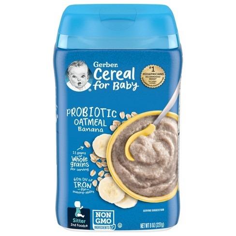 Gerber Oatmeal and Banana Baby Cereal - 8oz