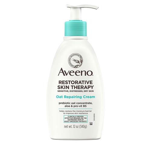 Aveeno Restorative Skin Therapy Moisturizing Oat Repairing Cream, with Prebiotic Oat & Aloe, 12 oz