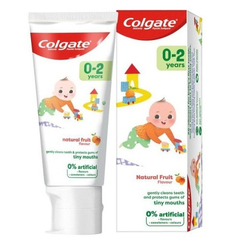 COLGATE TOOTHPASTE 0-2 - NATURAL FRUIT 50ML