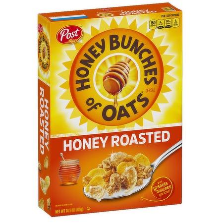 Honey Bunches Of Oats, Cereal, Honey Roasted, 14.5 oz