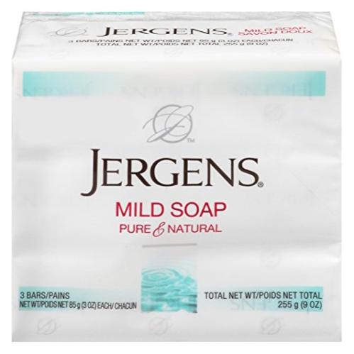 Jergens Mild Soap, Facial,3 Bars 3 Ounce Each