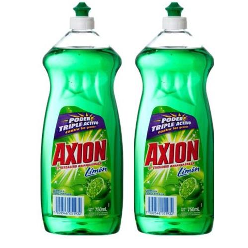 Axion Dishing Washing Liquid 2 Pack Special Offer, 750ml Each