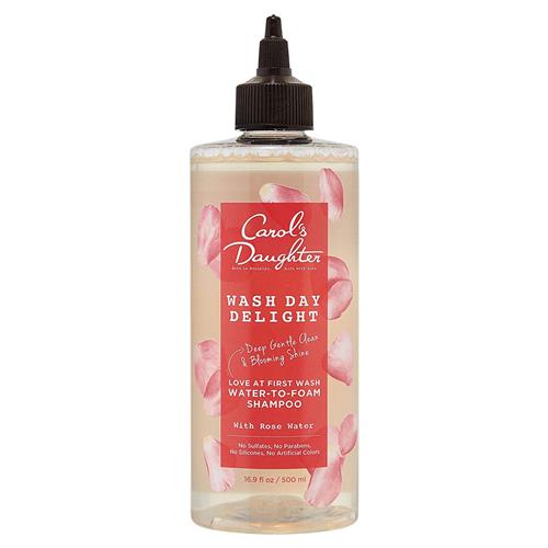 Carol's Daughter Wash Day Delight Water-to-Foam Sulfate Free Vegan Shampoo with Rose Water and Micellar Technology, Paraben Free, Silicone Free, Best for Kinky, Curly Hair, 16.9 fl oz