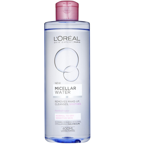 L'Oreal Paris Micellar Water Makeup Remover for Normal to Dry Skin 400 ml