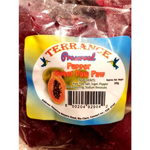 Terrance Pepper Sweet Paw Paw 300g