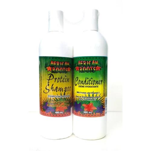 African Roots Banded Protein Shampoo & Conditioner